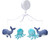 Bedtime Originals Whales Tale Blue Whale/octopus Musical Baby Crib Mobile Toy