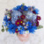 Country Garden Bouquet 24 Stems Of Blue Farm Direct Fresh Cut Flowers By Bloomingmore