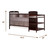 Anna 4-in-1 Full Size Crib And Changing Table Combo, Cherry , 53.2x29x38 Inch (pack Of 1)