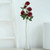 Balsacircle 2 Burgundy Single Stem 33" Silk Rose Bouquets Wedding Artificial Flower