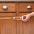 Safety 1ˢᵗ Cabinet Slide Lock (1pk), White