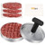 Favia Burger Press 100 Patty Papers Set I Non-stick Hamburger Patty Maker Mold Ring For Beef Veggie Burger Bbq Barbecue Grill Bpa Free Dishwasher Safe