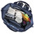 Wide Open Frame Diaper Bag Backpack And Nappy Travel Bag Tote With Changing Pad, Stroller Straps (blue Camo)