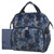 Wide Open Frame Diaper Bag Backpack And Nappy Travel Bag Tote With Changing Pad, Stroller Straps (blue Camo)
