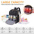 Diaper Bag Backpack - With Changing Station Hkz 5 In 1 Baby Diaper Bags For Girls And Boys,travel Foldable Baby Bed Multifunction Large Capacity Baby Bassinet With Usb Charging Port,waterproof (black)