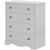 South Shore Angel Traditional 4 Drawers Chest, Soft Gray