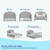 Graco Wilfred 5-in-1 Convertible Baby Crib, Pebble Gray