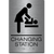 Changing Station Women Sign-steel / Black (2 Units)