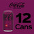 Coca-cola Cherry Zero Soda 12oz Cans (pack Of 12)