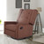 Costway Swivel Glider Recliner Sofa Chair Gliding Upholstered Nursery Room