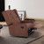 Costway Swivel Glider Recliner Sofa Chair Gliding Upholstered Nursery Room