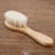 Hapeisy Natural Wool Baby Wooden Brush Comb Newborn Hair Brush Infant Head Massager