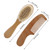 Hapeisy Natural Wool Baby Wooden Brush Comb Newborn Hair Brush Infant Head Massager