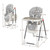 Babyjoy Folding Baby High Chair Dining Chair W/ 6-level Height Adjustment Gray