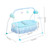 Anqidi New Electric Baby Cradle 5-gear Auto-swing Baby Crib Infant Bluetooth Music Rocking Basket (blue)