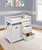 Badger Basket Modern Baby Changing Table With Hamper And 3 Baskets, White, Includes Pad