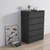 Yasbed 5-drawer Dresser Night Stands In Black Woodgrain Visit The Home Square Store