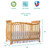 Dream On Me Violet 7-in-1 Convertible Life Style Crib, Natural