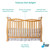 Dream On Me Violet 7-in-1 Convertible Life Style Crib, Natural