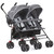 Dream On Me Volgo Twin Umbrella Stroller, Dark And Light Grey