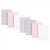 Hudson Baby Infant Girl Cotton Flannel Burp Cloths 7pk, Gray Pink Floral, One Size