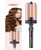 Ustar 3 Barrel Curling Iron Wand Triple Hair Waver Ceramic Tourmaline Hair Crimper 25mm 1 Inch Temperature Adjustable Heat Up Quickly Waver Iron Pink