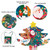 Buodes Baby Puzzles Children's Christmas Puzzles Sealed In Lovely Bag 115pcs High Quliaty 2mm Thickness