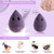 Duaiu 4 Pcs Makeup Sponge Set Latex Free Makeup Blenders, For Liquid, Cream, And Powder, Multicolored Makeup Sponges With Storage Box (morandi Purple)