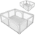 Wuzstar Foldable Baby Playpen, Safety Play Yard Activity Center For Kids Toddlers Infants Baby Fence