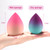 Duaiu Makeup Sponge Blender 3 Pcs Gradient Beauty Blender Foundation Sponges Set Makeup Puffs Latex Free Concealer Sponge Applicator Sponges Puffs