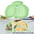 With Suction,divided Placemat Dish For Toddlers And Kids,baby First Stage Training Supplies , Green