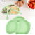 With Suction,divided Placemat Dish For Toddlers And Kids,baby First Stage Training Supplies , Green