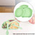 With Suction,divided Placemat Dish For Toddlers And Kids,baby First Stage Training Supplies , Green