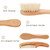 Cnkoo 2 Pack Baby Hair Brush And Comb Set For Newborn, Natural Wooden Hairbrush With Soft Bristles For Cradle Cap