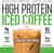 Protein Coffee Iced Coffee, High Protein Coffee, Protein Coffee, Keto Friendly, 18g Of Protein, 2g Carbs, All Natural (18 Servings, Chocolate Iced Coffee)