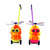 Baby Learning Walker Toddler Toys Walking Learning Cartoon Cart Push Toy Cute Practical Baby Toddlers Walking Learning Cartoon Single Rod Baby Walker Baby Cart Push Toy  Push Duck Cart