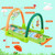Gymax 4-in-1 Green Activity Play Mat Baby Activity Center W/3 Hanging Toys