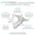 Smartnappy Cotton Muslin By Amazing Baby, Nextgen Hybrid Cloth Diaper Cover + 1 Bi-fold Reusable Insert + 1 Reusable Booster, Stargazer, Gray, Size 1, 5-10 Lbs