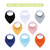 Auchen Cotton Bandana Drool Baby Bib, 8pk Unisex