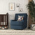 Baby Relax Rylan Reclining Glider Rocking Chair, Dark Blue