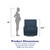 Baby Relax Rylan Reclining Glider Rocking Chair, Dark Blue
