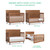 Evolur Stilnovo Mid Century 4-in-1 Convertible Crib, Sugarcane