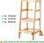 Pirecart Wooden Kids Kitchen Step Stool Adjustable Height With Safety Rail