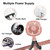 Totmox Mini Stroller Fan For Baby, Usb Rechargeable Portable Personal Car Seat Fans, Flexible Tripod Clip On Cooling Accessory For Bed, Bike, Crib, Office Desk,white