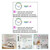 Hemoton 2 Sets Wall Stickers Creative Wall Decals Removable Self-adhesive Wall Stickers