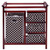 Costway Cherry Infant Baby Changing Table W/3 Basket Hamper Diaper Storage Nursery