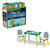 Cocomelon 4-piece Toddler Playroom– Includes Play Table Toy Organizer, Greenguard Gold Certified, Blue/green