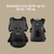 Diono Carus Complete 4-in-1 Baby Carrier With Detachable Backpack, Ergonomic Front And Back Carry For Newborn To Toddler Up To 33 Lbs, Gray Dark