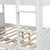 Anysun Bunk Beds For Kids ,wooden Bunk Bed Full Over Full With Twin Size Trundleh,white