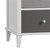 Monarch Hill Poppy White 3 Drawer Dresser, Grey